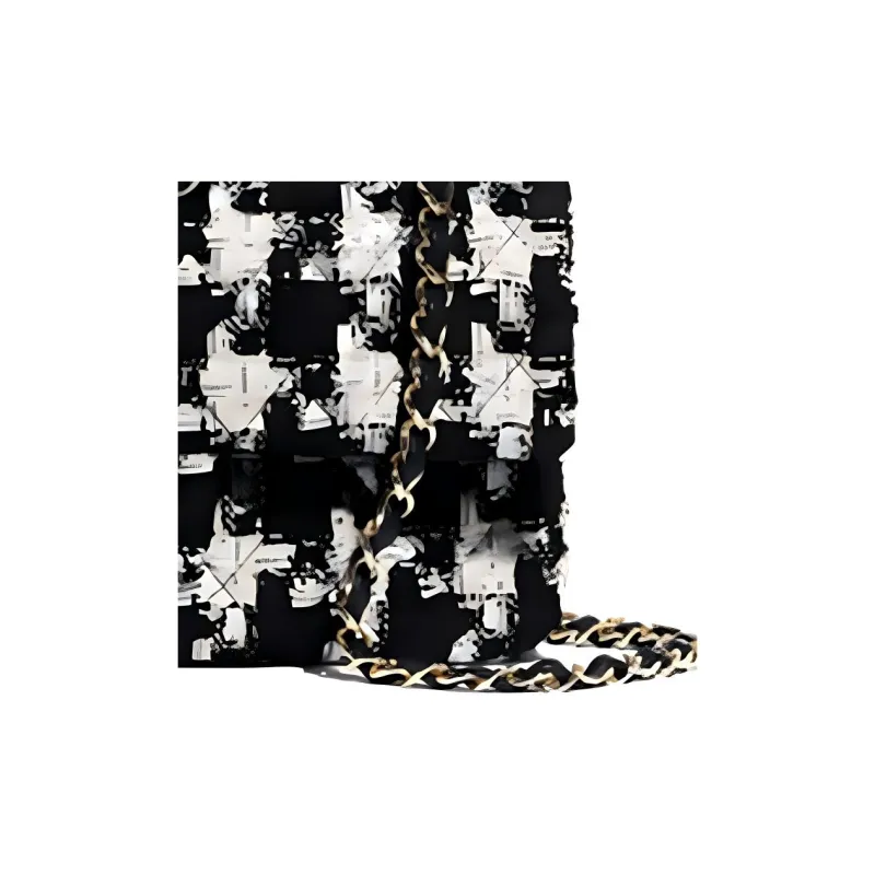 CHANEL Classic Flap CF Woolen Flap Bag Shoulder Bag Women's Black-1