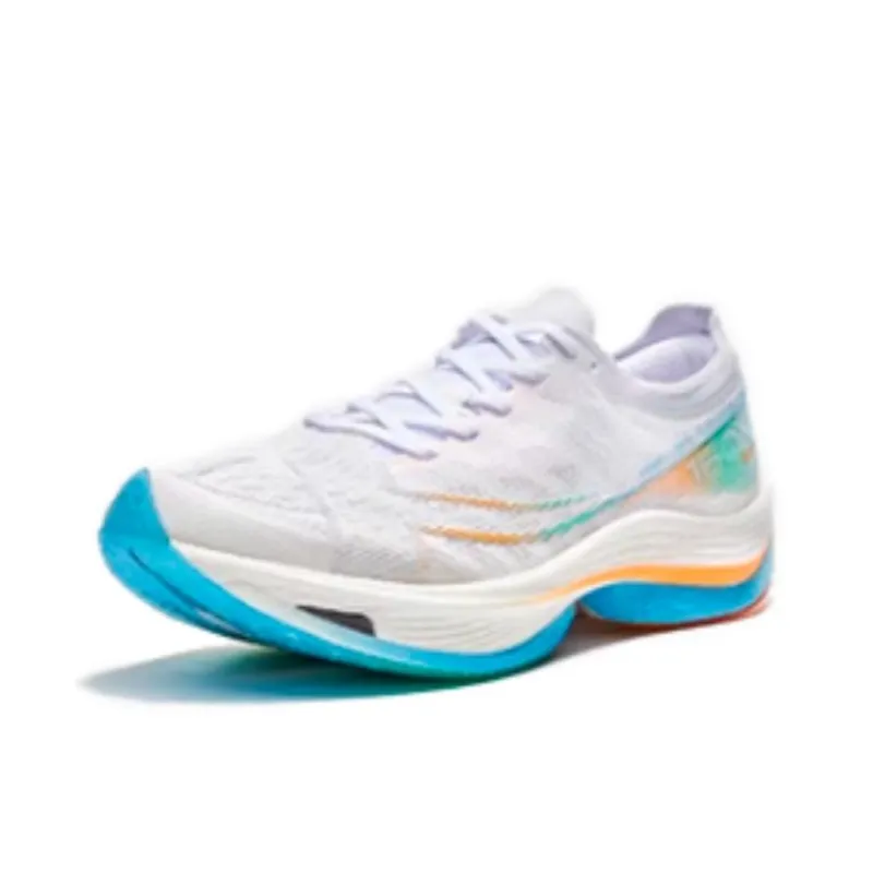 XTEP Racing 160X 5.0 Cushioning Anti-Slip And Wear-Resistant Low-Top Running Shoes Men's White Orange Yellow-1