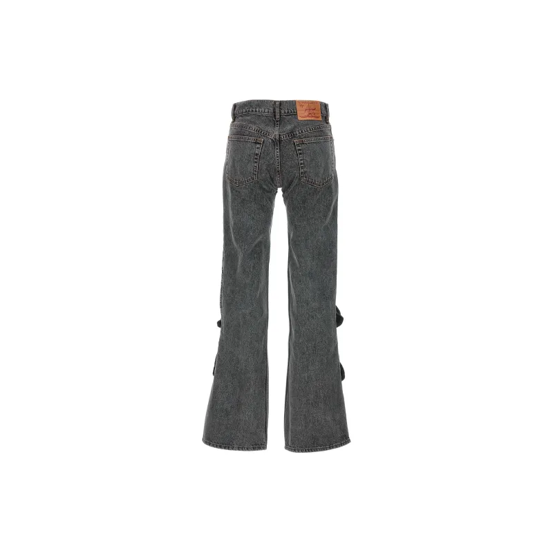 Y/Project Faded Effect Flared Jeans-1