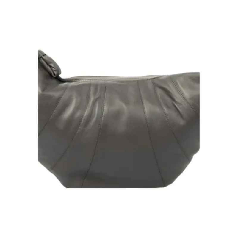 Lemaire Lambskin Shoulder Bag Large Size Women's Dark Brown-3
