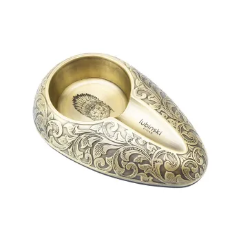 LUBINSKI Zinc Alloy Ashtrays Bronze/Antique Silver
