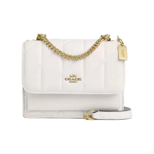 COACH Nappa Leather Crossbody Bag Shoulder Bag Mini Women's Beige