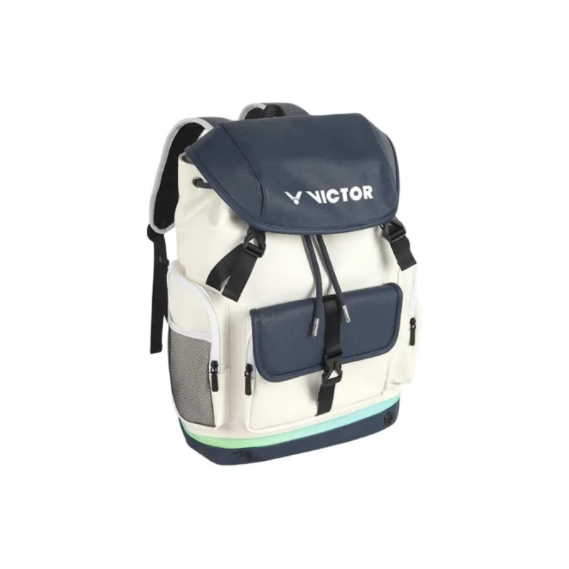 VICTOR Badminton Racket Bags Backpack White & Blue Women's-1