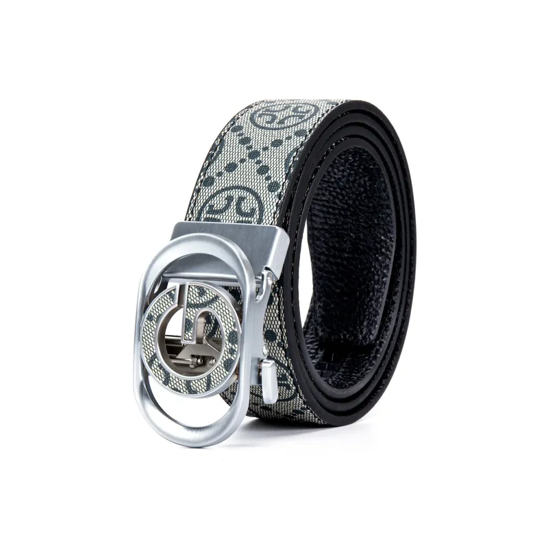 FORTEI Boyfriend, Cow Leather Belts Men's Vintage Blue Width 3.5cm Gift Box Set-8