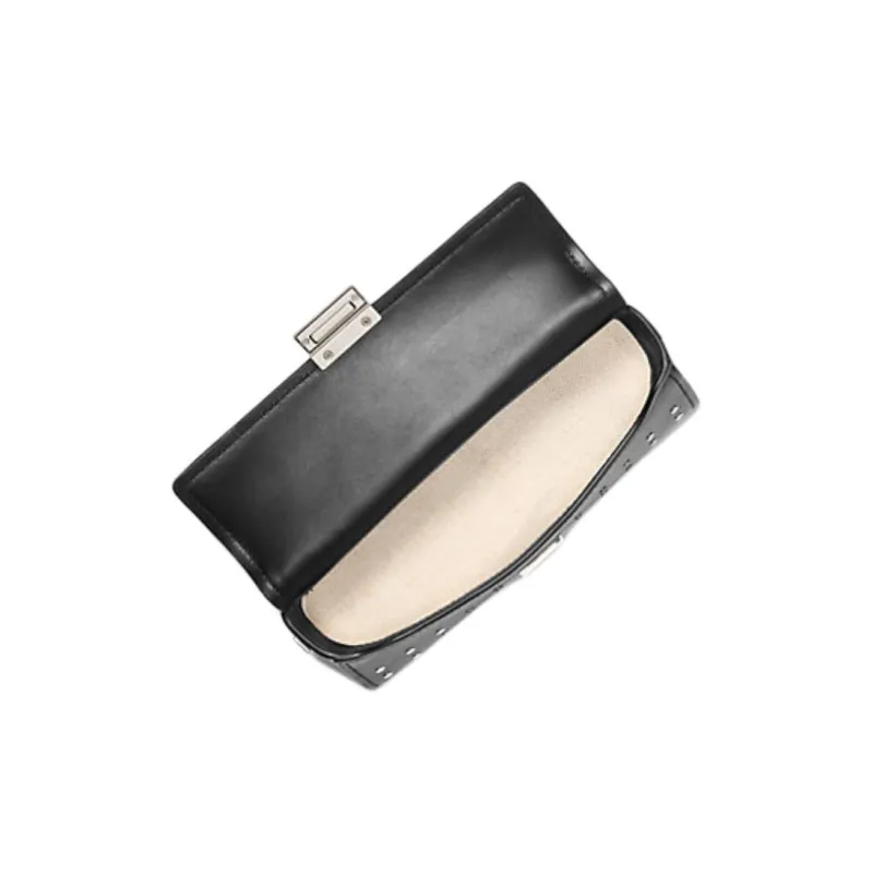 MICHAEL KORS Ludlow Leather Shoulder Bag Women's Black-3