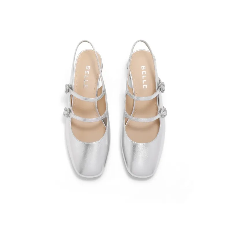 BELLE Block Heel High Heels Women's-2