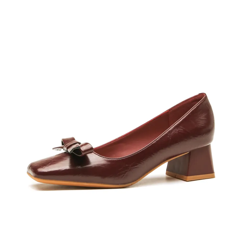 Dunnu Chunky Heel High Heels Women's Box Included-6