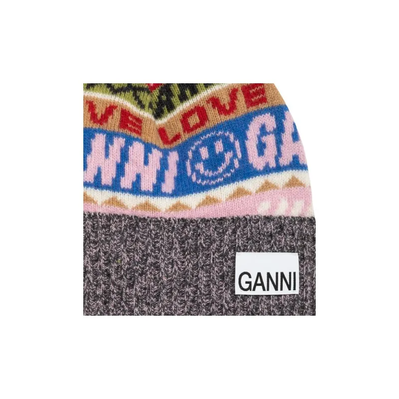 GANNI Graphic Beanie-3