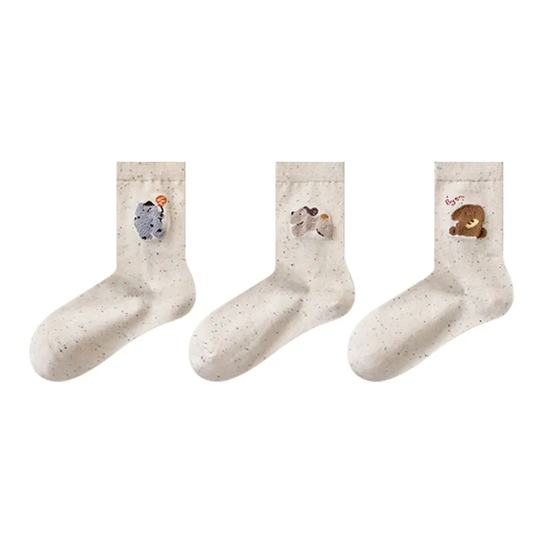 Montagut Mid-Calf Socks Women's Combo Set-4