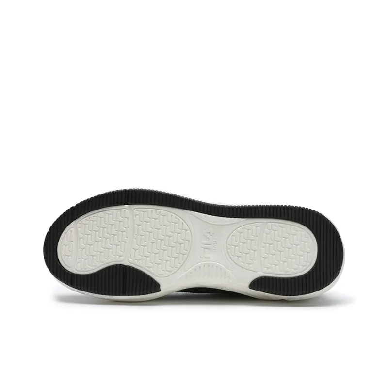 FILA COOKIES Abrasion Resistant, Breathable, Lightweight Coverage Low Top Canvas Shoes Men's Black White-4