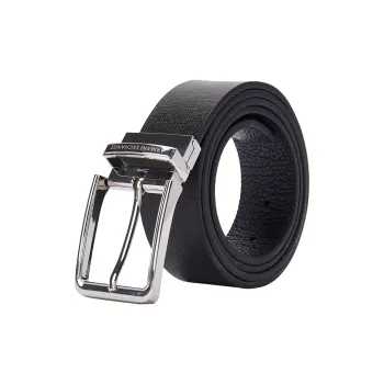 ARMANI EXCHANGEAE Cow Leather Belts Men's Width 3.2cm