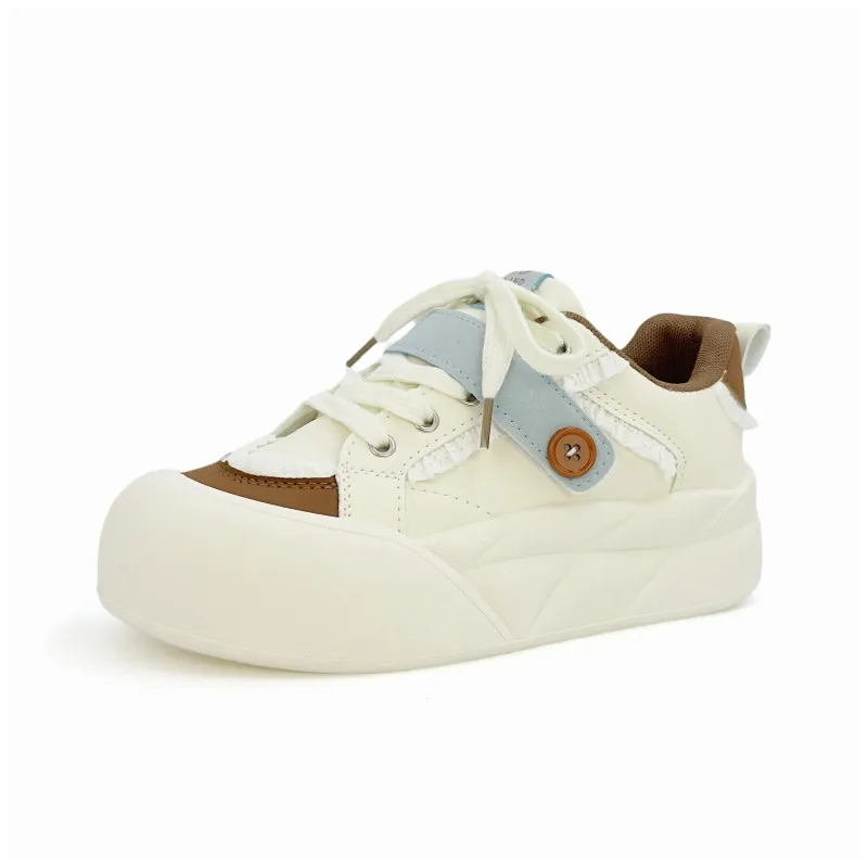 ABCIO Coverage Cushioning Height Increasing Low Top Skateboard Shoes Women's-8