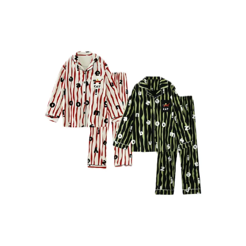 XIAFENYAN Pajama Set Unisex Image Color-0