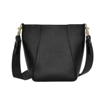 ARKET Cow Leather Bucket Bags Crossbody Bag Shoulder Bag Medium Size Women's Black/Brown