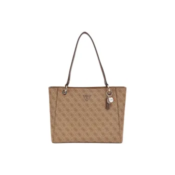 GUESS Artificial Leather Tote Bag Shopping Bag Shoulder Bag Handbag Women's Brown