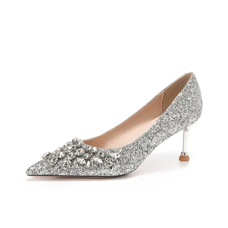 XIMO BULL High Heels Women's Champagne-7