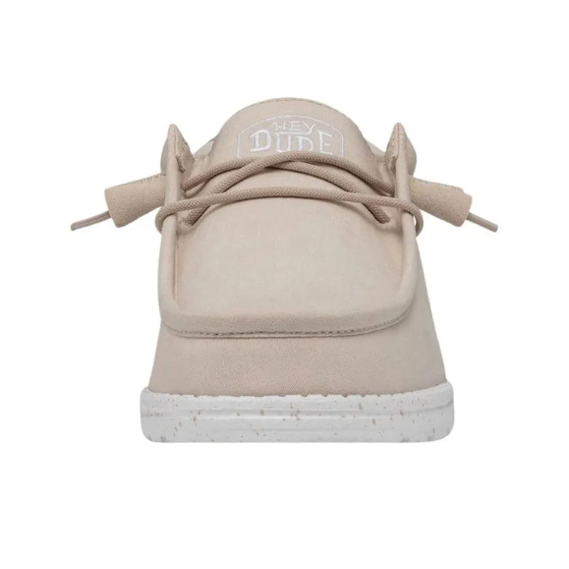 Hey Dude Wally Slub Natural Canvas-3