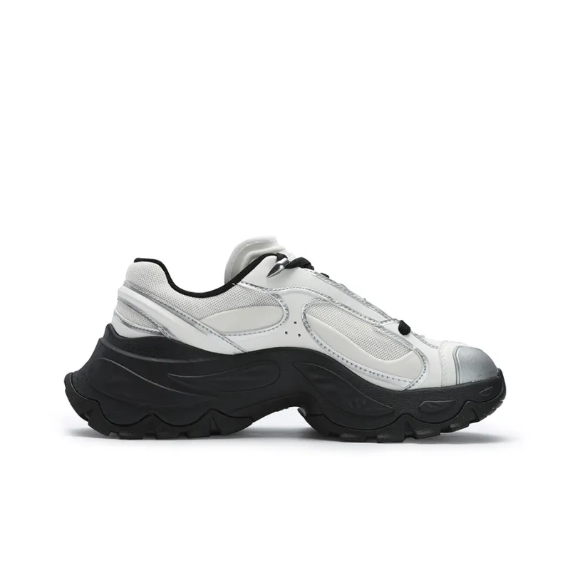 FILA SOFIA 4 Abrasion-Resistant Low-Top Chunky Sneakers Women's White Black-1