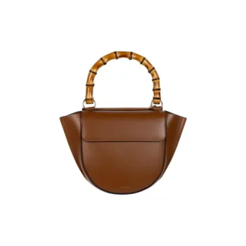 Wandler Cow Leather Shoulder Bag, Crossbody Bag, Handbag Mini Women's Brown