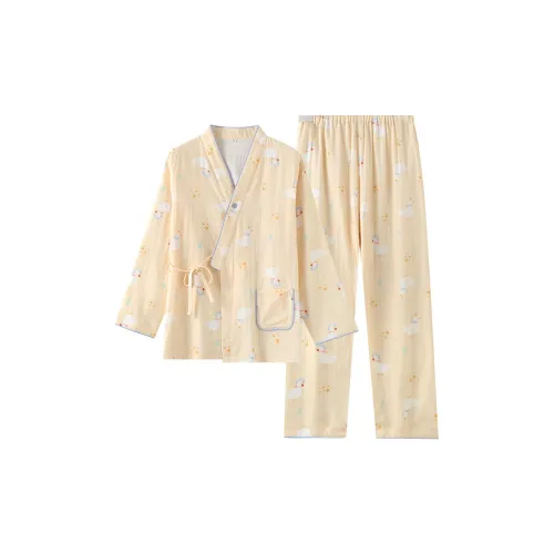 ALPLUME Pajama Set Women's Yellow Cole Duck
