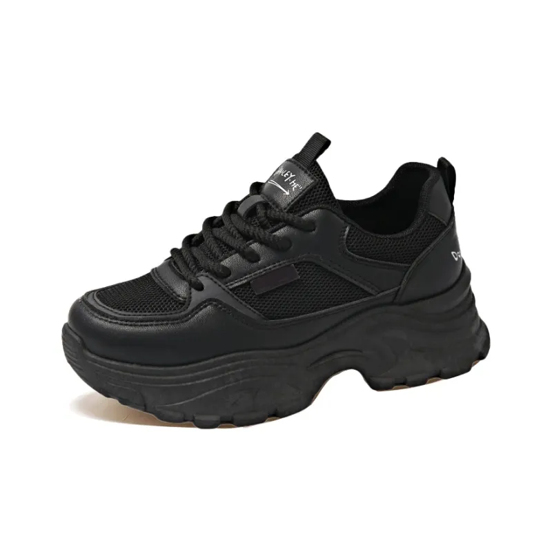 Budding Bear Anti-Slip Wear-Resistant Breathable Lightweight Height Increasing Low-Top Chunky Sneakers Women's-20