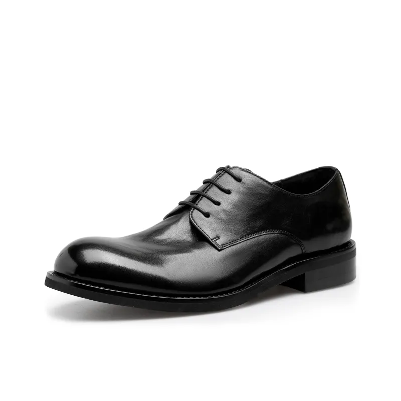 Desai Dress Shoes Men Low Top Black, Brown-1