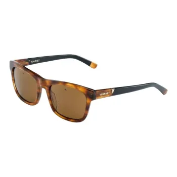 Vuarnet Acetate Plastic Rectangular Sunglasses Men's Tortoiseshell