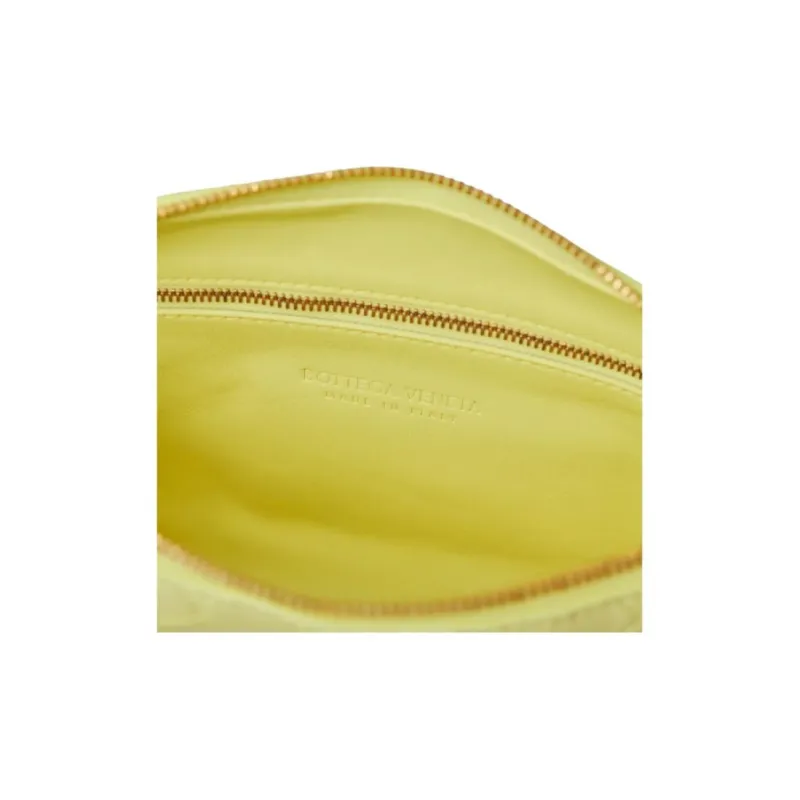 Bottega Veneta Sheepskin Crossbody Bag Shoulder Bag Regular Women's Yellow-4