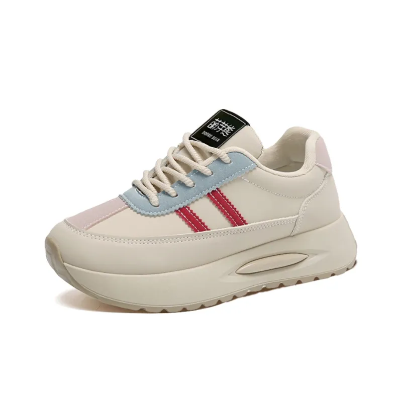 Budding Bear Slip Resistant, Abrasion Resistant, Lightweight, Height Increasing Low Top Casual Shoes Women's-1