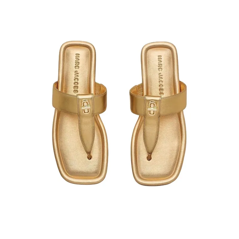 MARC JACOBS Flip Flops Women's Gold-3