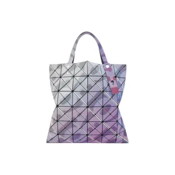 ISSEY MIYAKE Polyvinyl Chloride Resin Tote Bag Shopping Bag Handbag Unisex Purple & Multicolor
