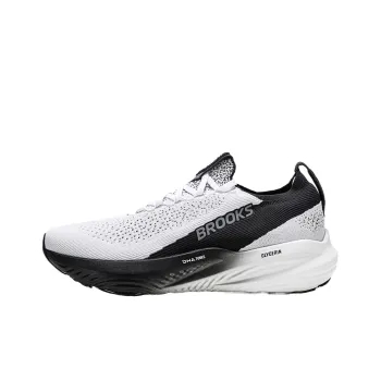 Brooks Cushioned Wear Resistant Coverage Low Top Running Shoes Unisex White