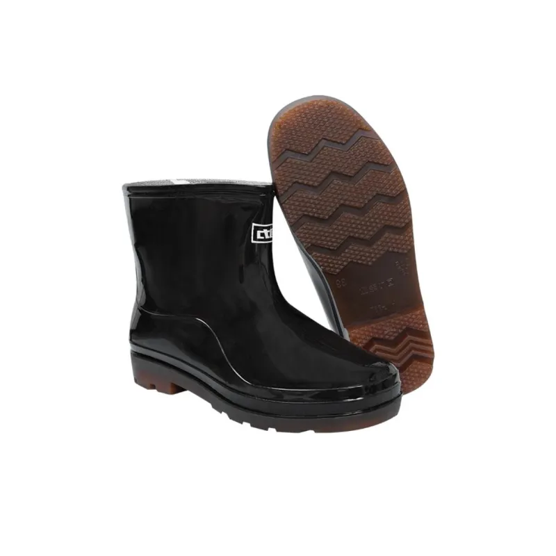 Warrior Water Resistant Wear Resistant Cushioning Rain Boots Men's Black-3