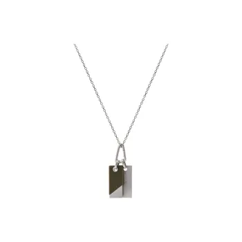 EMPORIO ARMANI Stainless Steel Dog Tag Necklace