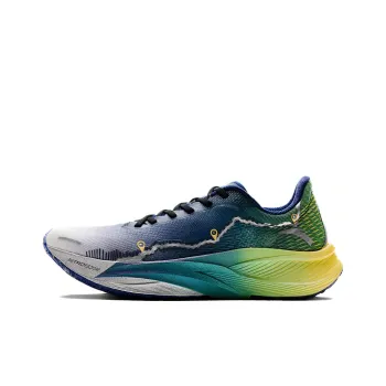 Anta C202 5th Gen Cushioning Rebound Slip Resistant Low Top Carbon Plate Marathon Running Shoes Men's White Blue Green