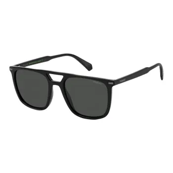 Polaroid Plastic Aviator Sunglasses Unisex Black