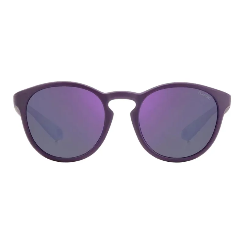 Polaroid Nylon Round Sunglasses Unisex Purple-1