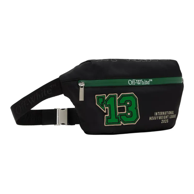 OFF WHITE Logo Printed Zipped Belt Bag-1