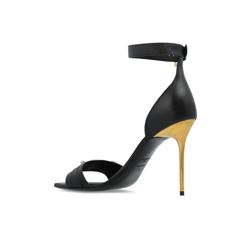 BALMAIN 110mm Leather Sandals Women's-4