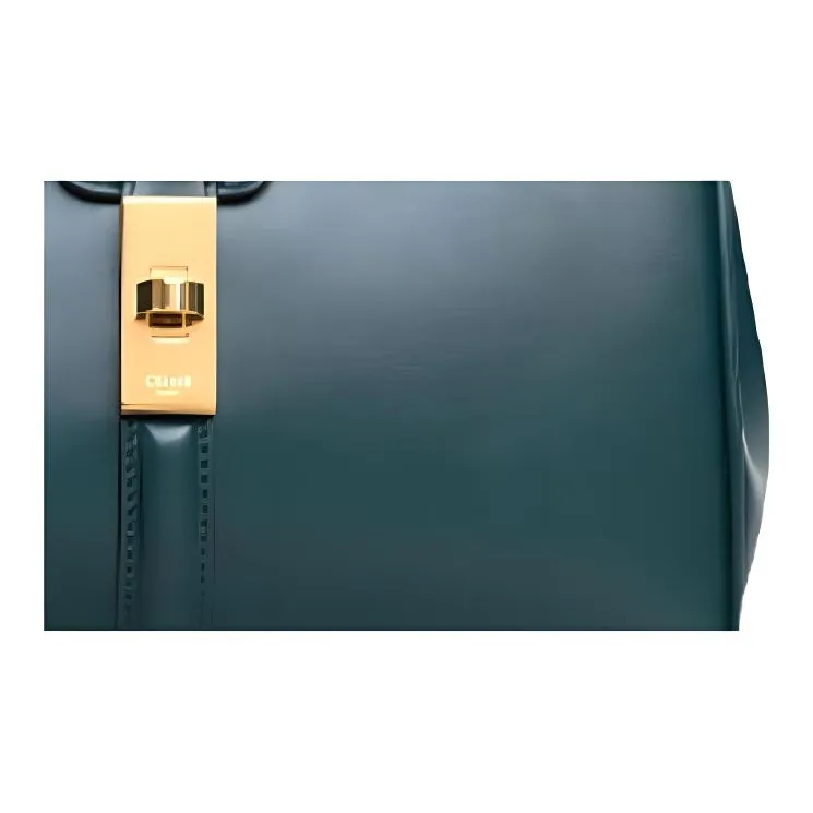 CELINE 16 Cow Leather Handbag Women's Amazon Green-4