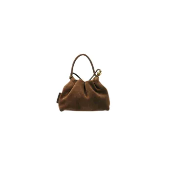 Songmont Cow Leather Bag Accessory Women's Sandalwood Brown, Suede/Rosewood Nappa Leather