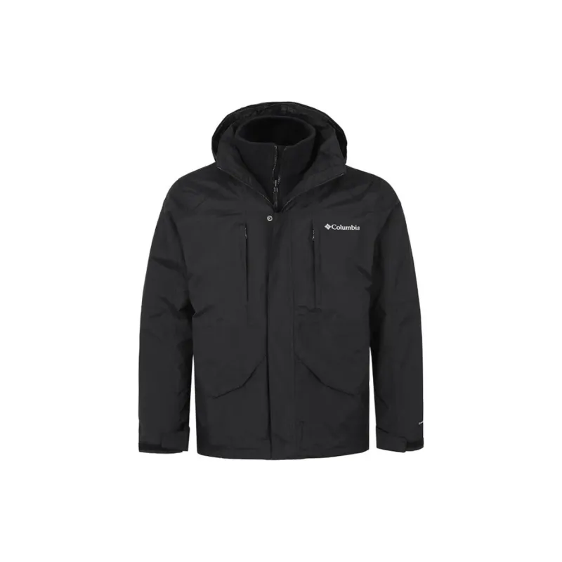 Columbia High Altitude Climbing Waterproof, Windproof, Thermal, And Breathable Windbreaker Jacket Men's Black-0