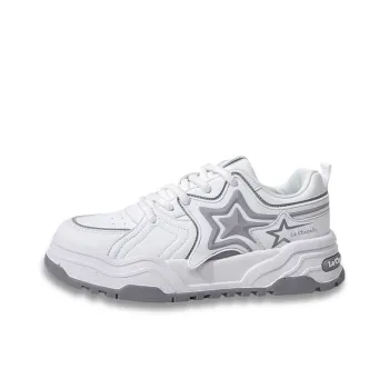 La Chapelle Commute Comfortable Versatile Everyday Shoes Wear Resistant Height Increasing Casual Shoes Men's White Gray