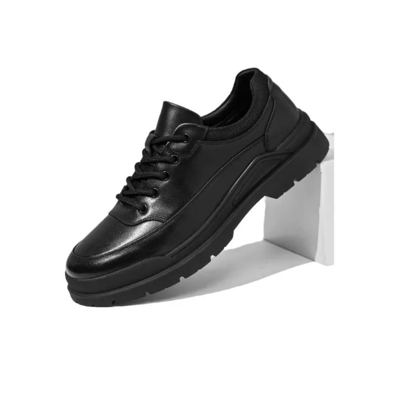 Shu Family Anti-Slip Wear-Resistant Low-Top Casual Shoes Men's Black-1