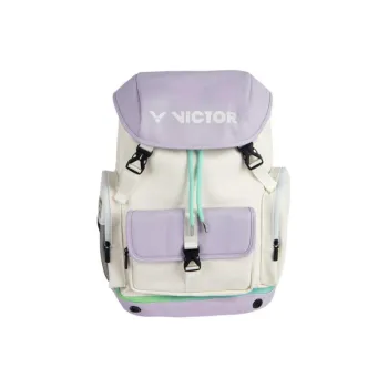 VICTOR Polyester Backpack Women's Bright White With Lavender Accents