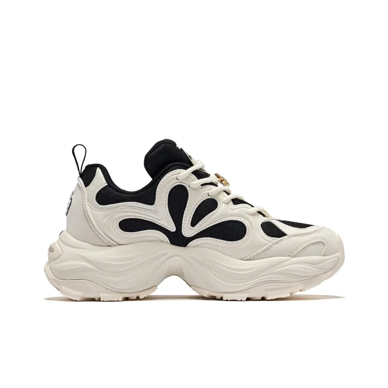 Palladium Wear Resistant Height Increasing Coverage Low Top Chunky Sneakers Unisex Black White-1