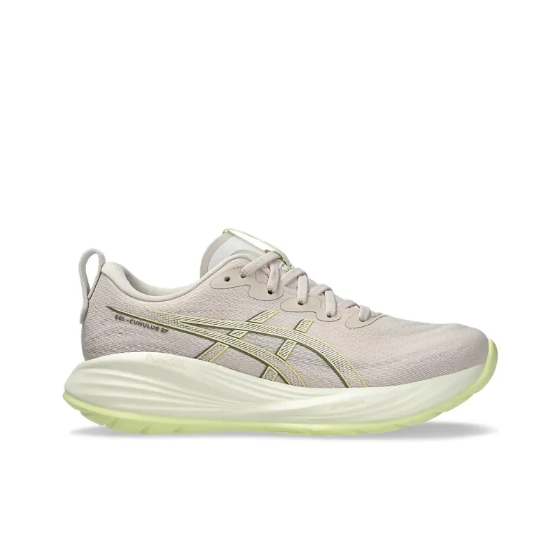 Asics Anti Slip Wear Resistant Low Top Running Shoes Women's Gray Beige-1