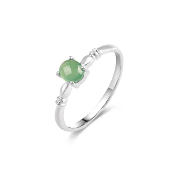 TAMINA Glutinous Jade Rings Women's
