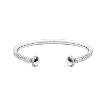 PIAGET Rhodium-Plated 18K White Gold Diamond Bangles Unisex Silver