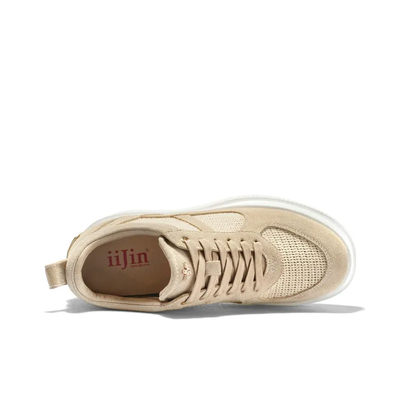 IiJin Low Top Woven Cut Out Trendy Sneakers & Casual Shoes Women's-8